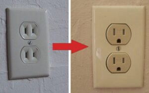 Two-prong ungrounded outlet